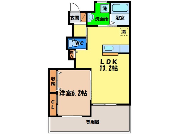 ビニグリーン末広の物件間取画像